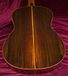 Brasilian rosewood guitar back view