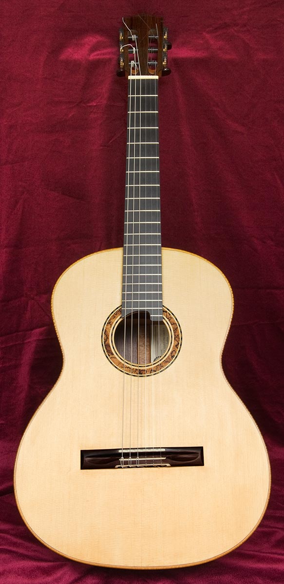 Brasilian Rosewood guitar front view